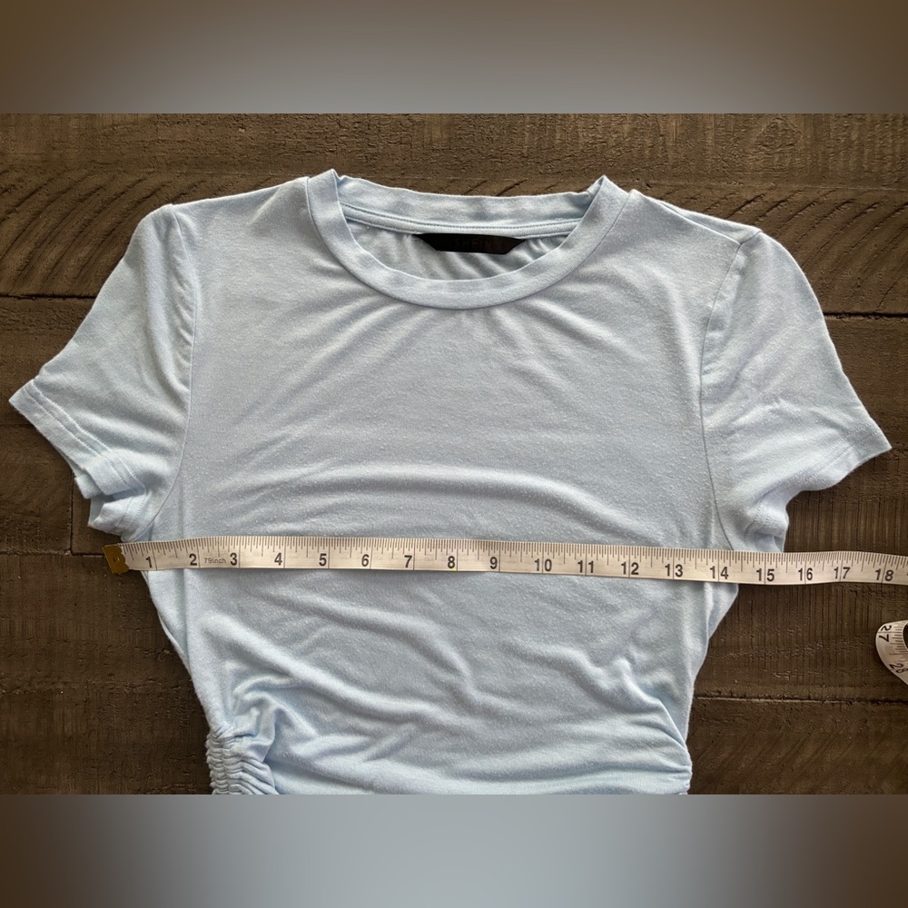 Shein Ruched Drawstring Tee Size S - Picture 6 of 6
